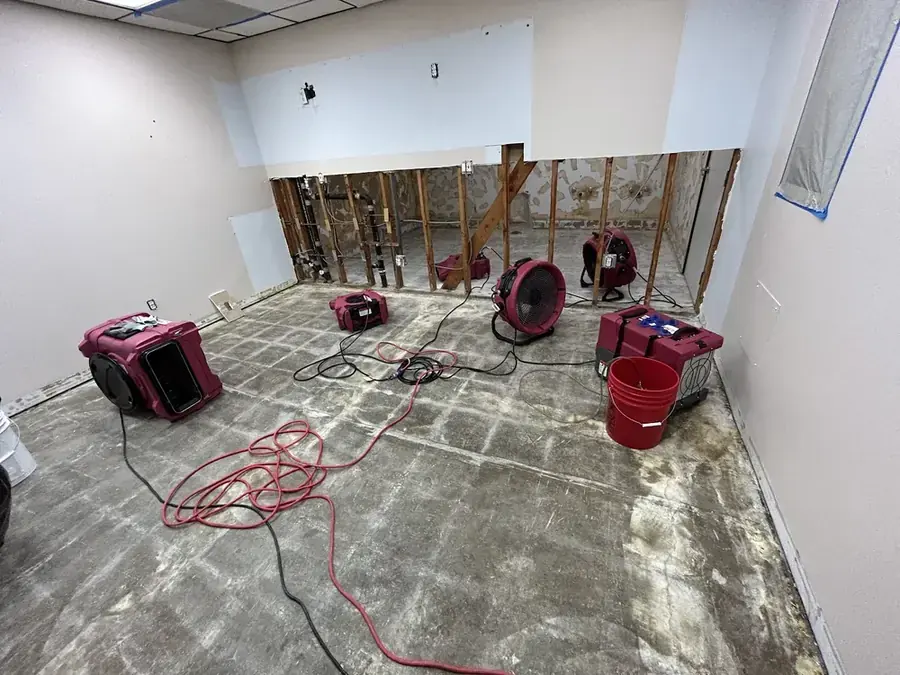 Slab leak water damage in a Coppell, TX home